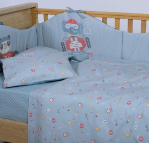 Σεντόνια Κούνιας (Σετ) Nef-Nef Super Boy Blue