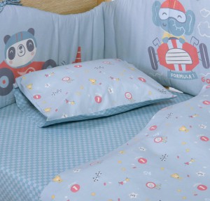 Σεντόνια Κούνιας (Σετ) Nef-Nef Super Boy Blue