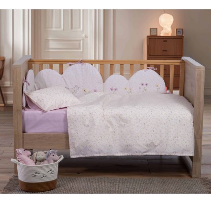 Σεντόνια Κούνιας (Σετ) Nef-Nef Cute And Sweet Ecru