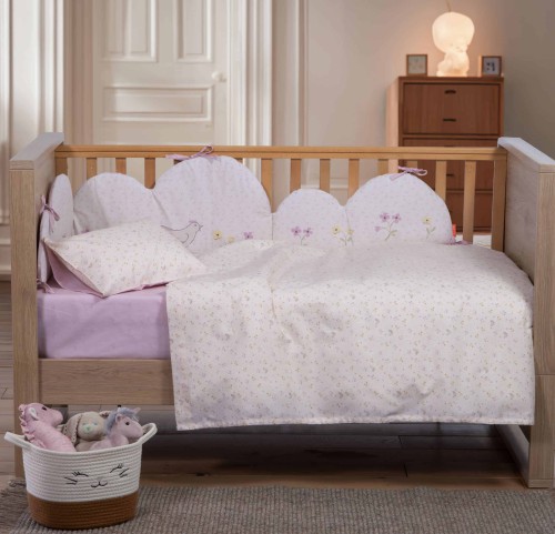 Σεντόνια Κούνιας (Σετ) Nef-Nef Cute And Sweet Ecru