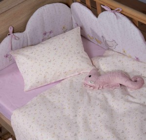 Σεντόνια Κούνιας (Σετ) Nef-Nef Cute And Sweet Ecru