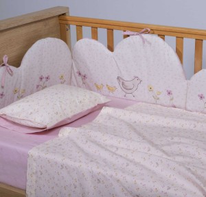 Σεντόνια Κούνιας (Σετ) Nef-Nef Cute And Sweet Ecru