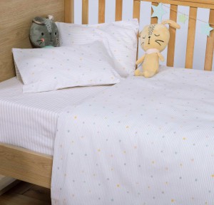 Σεντόνια Κούνιας (Σετ) Nef-Nef Happy Off White