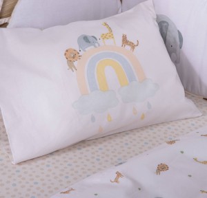 Σεντόνια Κούνιας (Σετ) Nef-Nef Jungle In Motion Ecru