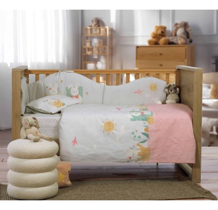 Σεντόνια Κούνιας (Σετ) Nef-Nef Pic Nic Together Aqua