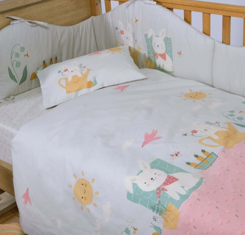 Σεντόνια Κούνιας (Σετ) Nef-Nef Pic Nic Together Aqua