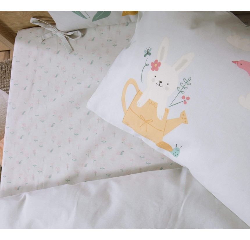 Σεντόνια Κούνιας (Σετ) Nef-Nef Pic Nic Together Aqua