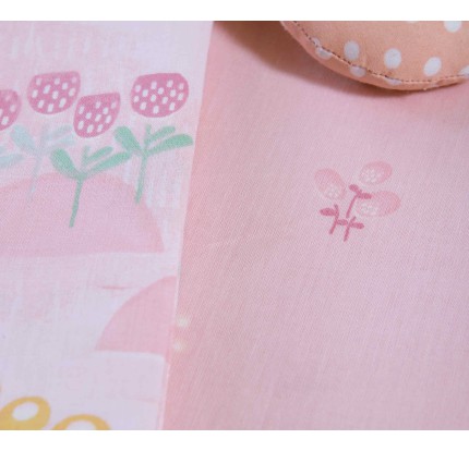 Σεντόνια Λίκνου (Σετ) Nef-Nef Spring Happiness Pink