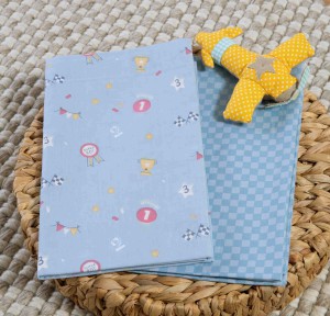 Σεντόνια Λίκνου (Σετ) Nef-Nef Super Boy Blue