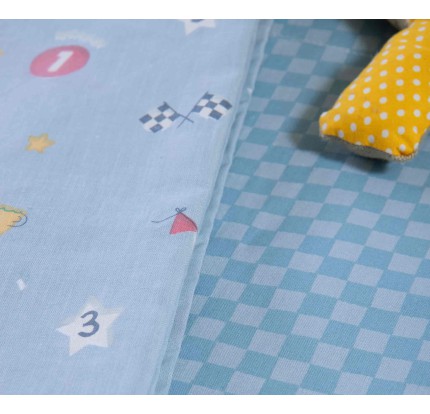 Σεντόνια Λίκνου (Σετ) Nef-Nef Super Boy Blue