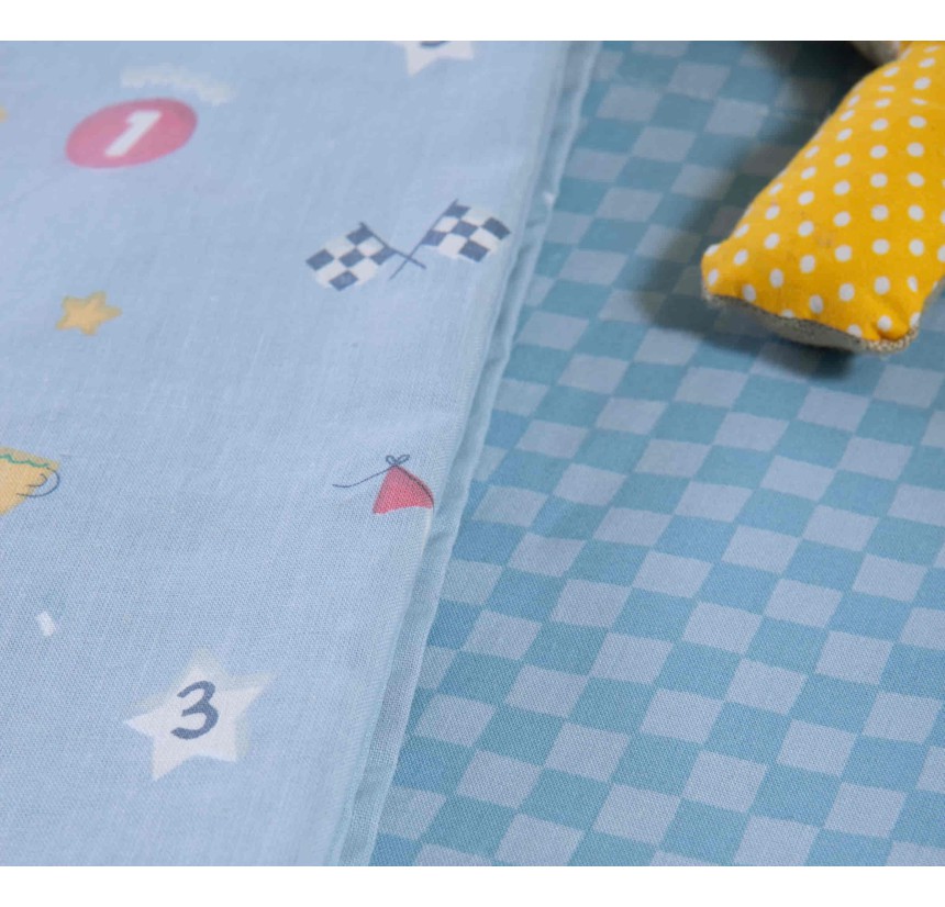 Σεντόνια Λίκνου (Σετ) Nef-Nef Super Boy Blue