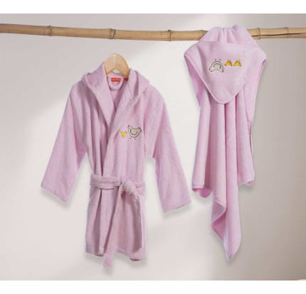 Βρεφικό Μπουρνούζι Με Κουκούλα Nef-Nef Cute And Sweet Lilac