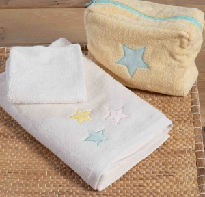 Παιδικές Πετσέτες Σετ (2τμχ) Nef- Nef Happy Ecru