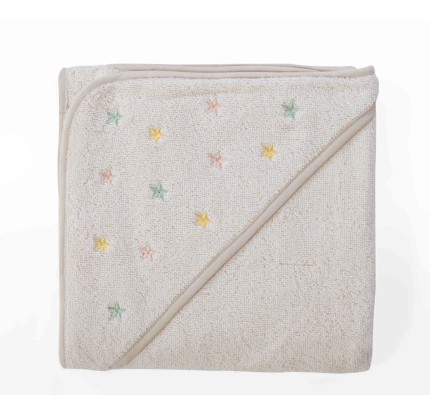 Βρεφική Κάπα 75x75 Nef-Nef Happy Ecru