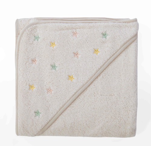 Βρεφική Κάπα 75x75 Nef-Nef Happy Ecru