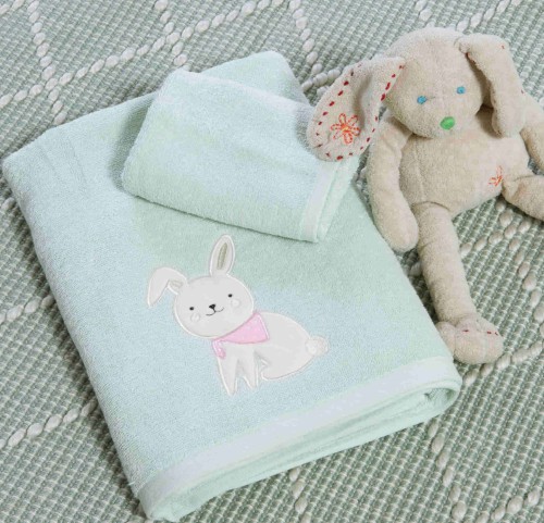 Παιδικές Πετσέτες Σετ (2τμχ) Nef- Nef Pic Nic Together Milky Green