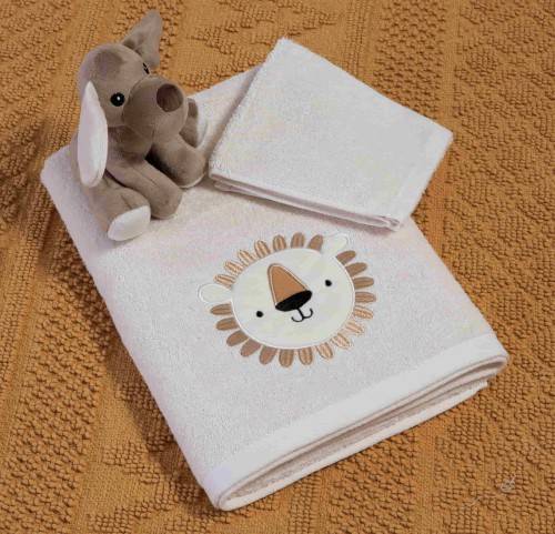 Παιδικές Πετσέτες Σετ (2τμχ) Nef- Nef Jungle In Motion Ecru