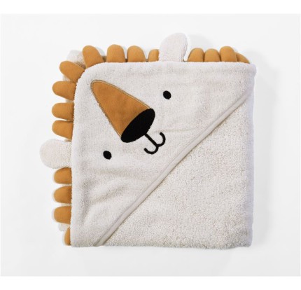 Βρεφική Κάπα 75x75 Nef-Nef Jungle In Motion Ecru