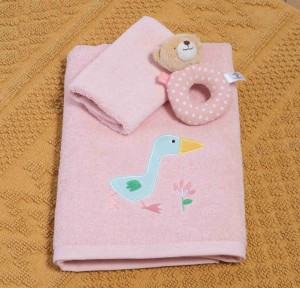 Παιδικές Πετσέτες Σετ (2τμχ) Nef- Nef Spring Happiness Pink
