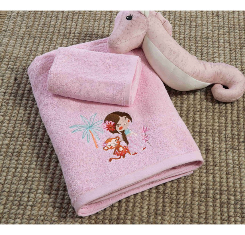 Παιδικές Πετσέτες Σετ (2τμχ) Nef- Nef Welcome To India Pink