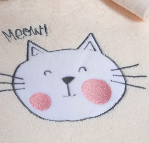 Παιδικές Πετσέτες Σετ (2τμχ) Nef- Nef Cat Life Ecru