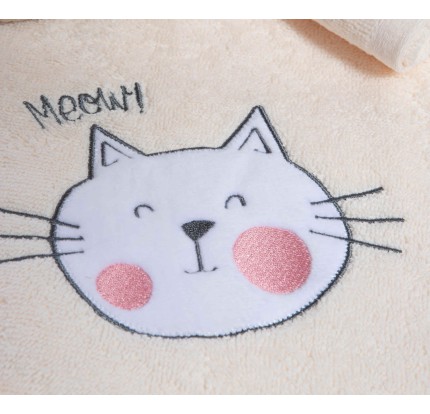 Παιδικές Πετσέτες Σετ (2τμχ) Nef- Nef Cat Life Ecru