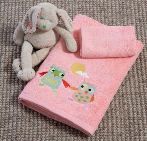 Παιδικές Πετσέτες Σετ (2τμχ) Nef- Nef Birds Mania Blossom Peach