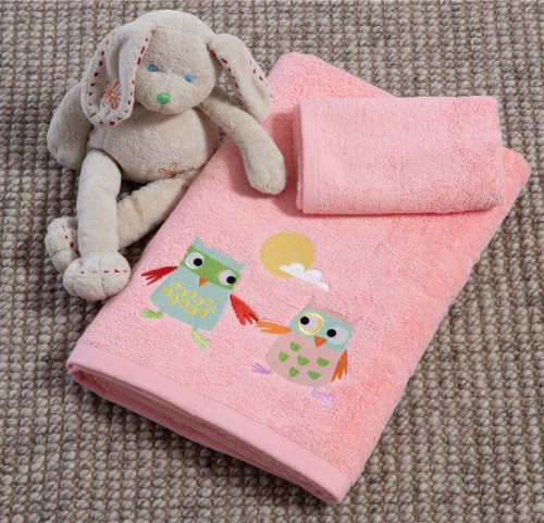 Παιδικές Πετσέτες Σετ (2τμχ) Nef- Nef Birds Mania Blossom Peach