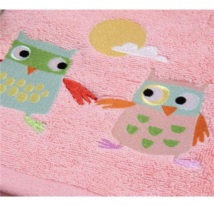 Παιδικές Πετσέτες Σετ (2τμχ) Nef- Nef Birds Mania Blossom Peach
