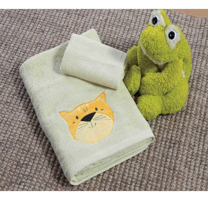 Παιδικές Πετσέτες Σετ (2τμχ) Nef- Nef Jungle Music Aloe Green