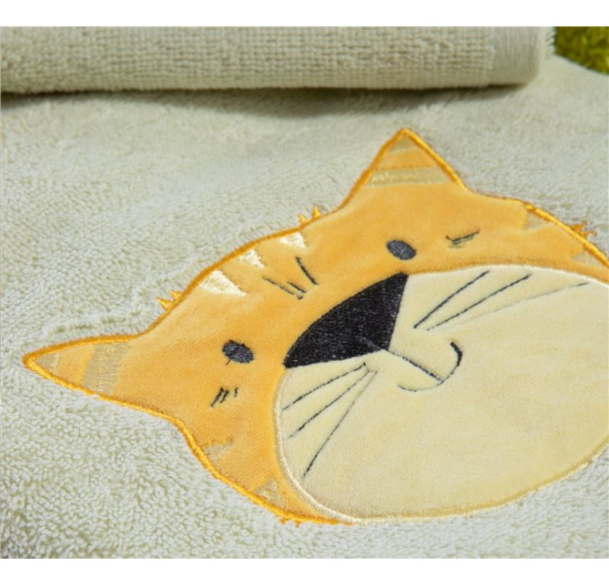 Παιδικές Πετσέτες Σετ (2τμχ) Nef- Nef Jungle Music Aloe Green