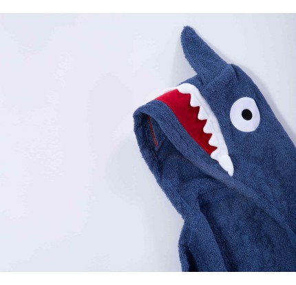 Βρεφική Κάπα 70x120 Nef-Nef Shark Misty Blue