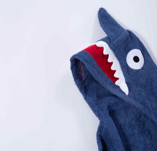 Βρεφική Κάπα 70x120 Nef-Nef Shark Misty Blue