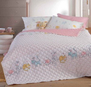 Κουβερλί Μονό Nef - Nef Cat Life Ecru/ Pink