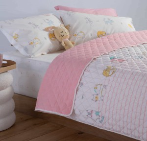 Κουβερλί Μονό Nef - Nef Cat Life Ecru/ Pink