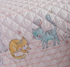 Κουβερλί Μονό Nef - Nef Cat Life Ecru/ Pink