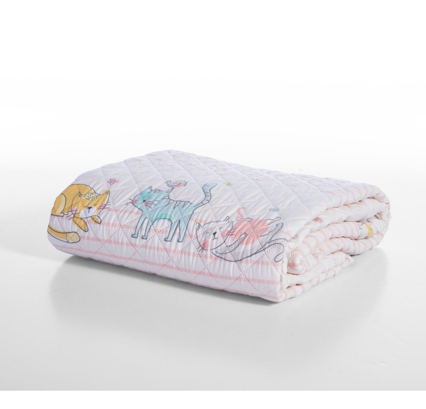 Κουβερλί Μονό Nef - Nef Cat Life Ecru/ Pink