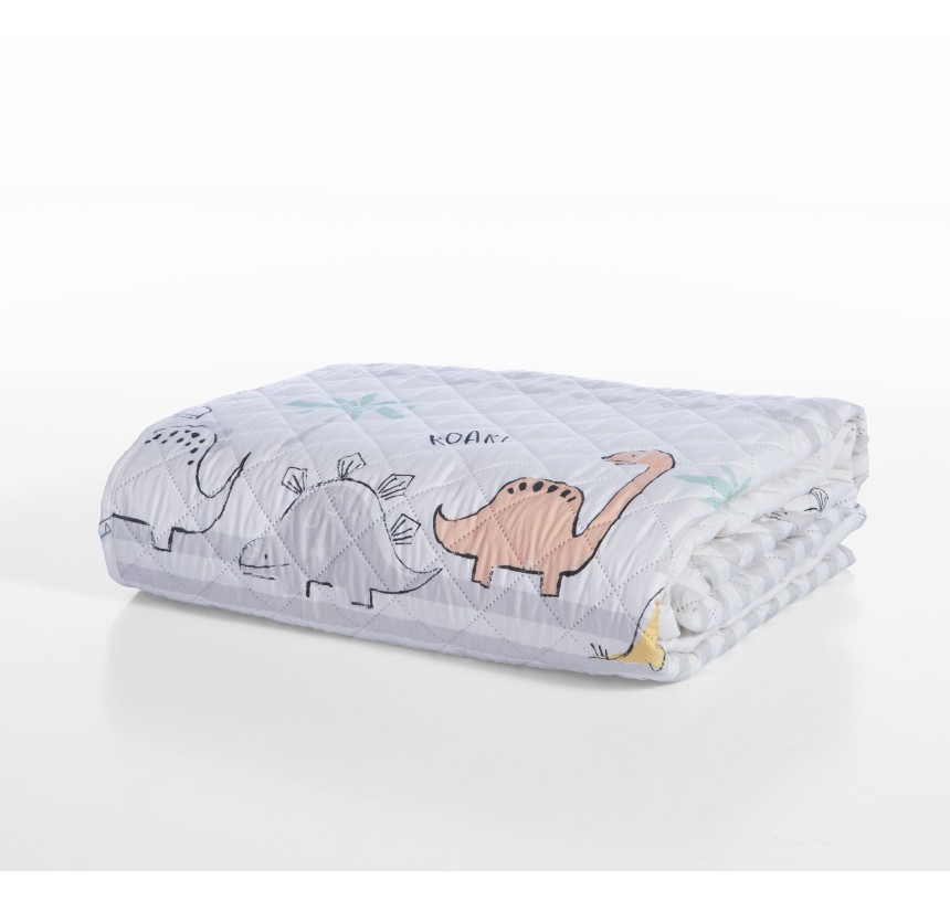 Κουβερλί Μονό Nef - Nef Dinosaur Art Ecru/ Grey
