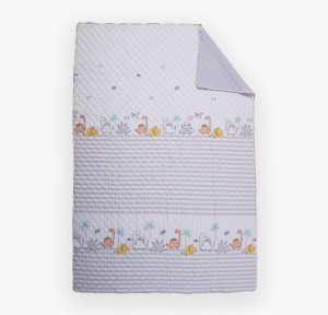 Κουβερλί Μονό Nef - Nef Dinosaur Art Ecru/ Grey