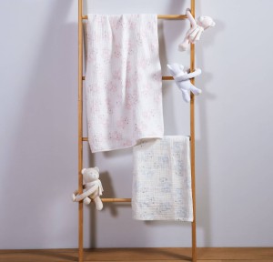 Κουβερτάκι Αγκαλιάς 75x100 Με Αρκουδάκι Teddy Nef-Nef Light Blue