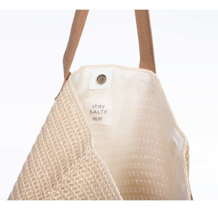 Τσάντα Θαλάσσης Nef-Nef Sandre Ecru/  Natural