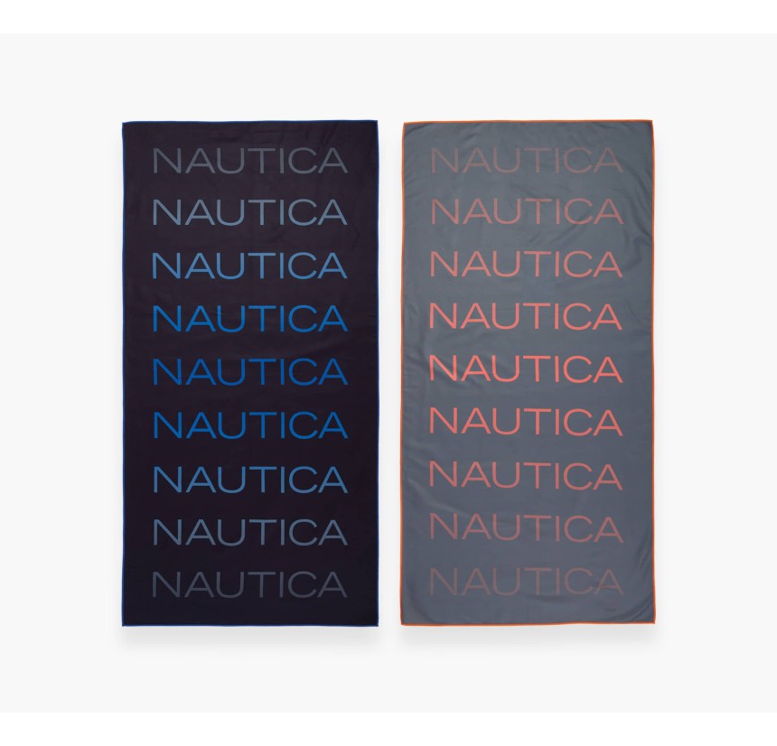 Πετσέτα Θαλάσσης από Μικροΐνες Nautica-Nau 80x160 Spread Black