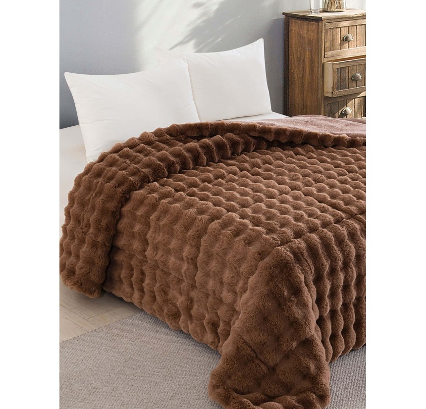 Κουβερτοπάπλωμα King Size Rabbit Mocha Κουβερτοπάπλωμα King Size Rabbit Mocha
