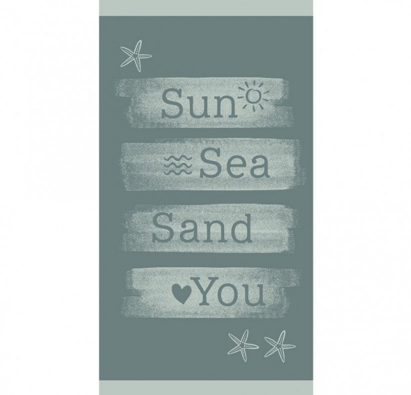 Πετσέτα Θαλάσσης Melinen Sun Sea Sand Aqua 86x 160