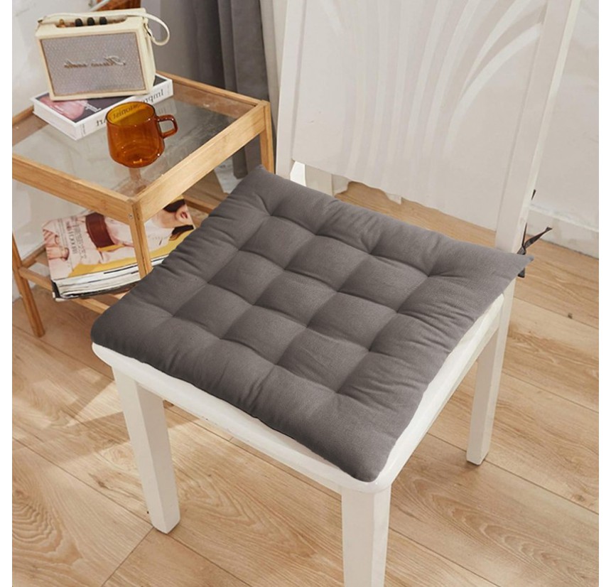 Μαξιλάρι Καρέκλας 40x40 Melinen Mad Brown/Grey