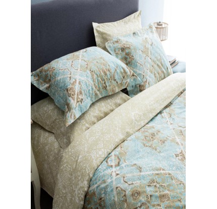 Σεντόνια Υπέρδιπλα Βαμβακοσατέν (Σετ) Vesta Mistral 1