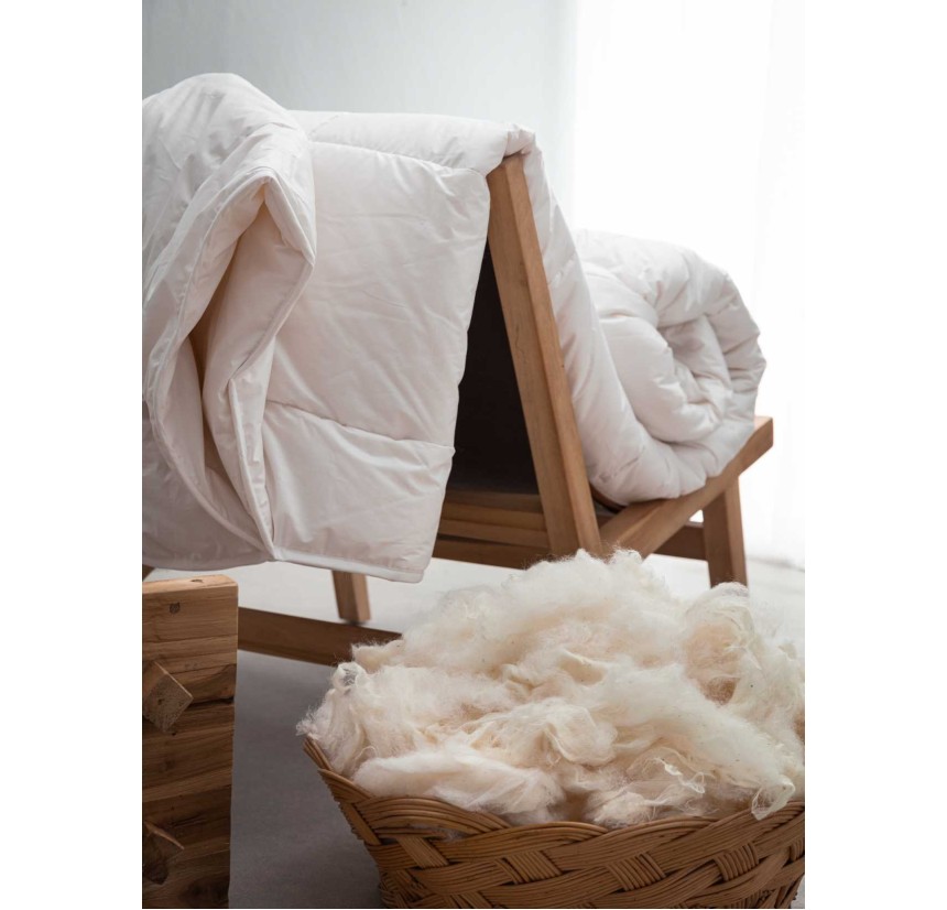 Πάπλωμα Λευκό Υπέρδιπλο Μαλλί Vesta Alpaca Πάπλωμα Λευκό Υπέρδιπλο Μαλλί Vesta Alpaca