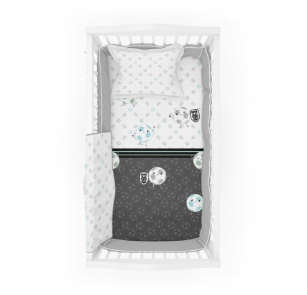 Βρεφικά Σεντόνια Κούνιας (Σετ) Vesta Paok Baby