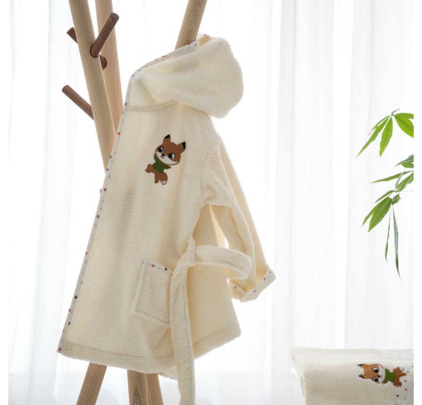 Βρεφικό Μπουρνούζι Με Κουκούλα Vesta Home Play