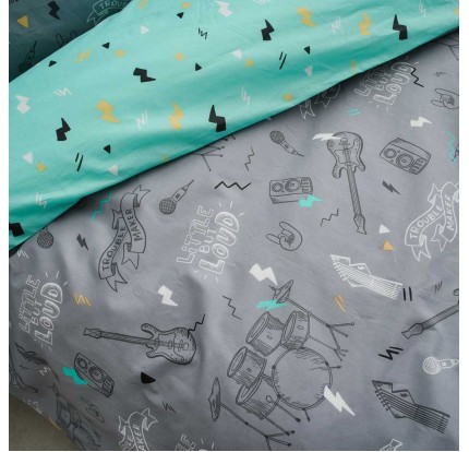 Παπλωματοθήκη Μονή (Σετ) Vesta Rock